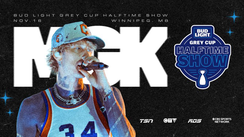 MGK to Headline the Bud Light Grey Cup Halftime Show